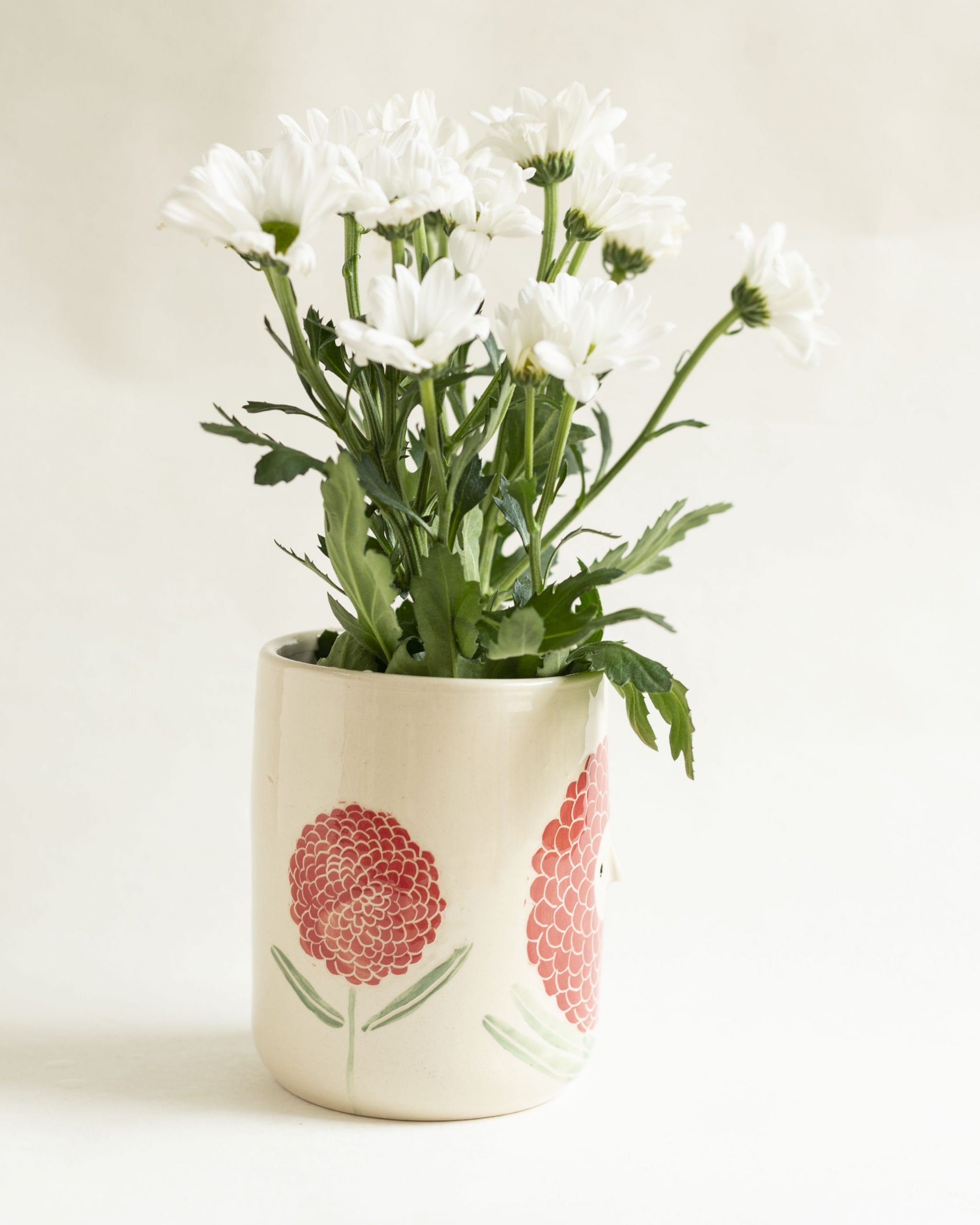 Jarrón Crisantemo rojo - Imagen 3