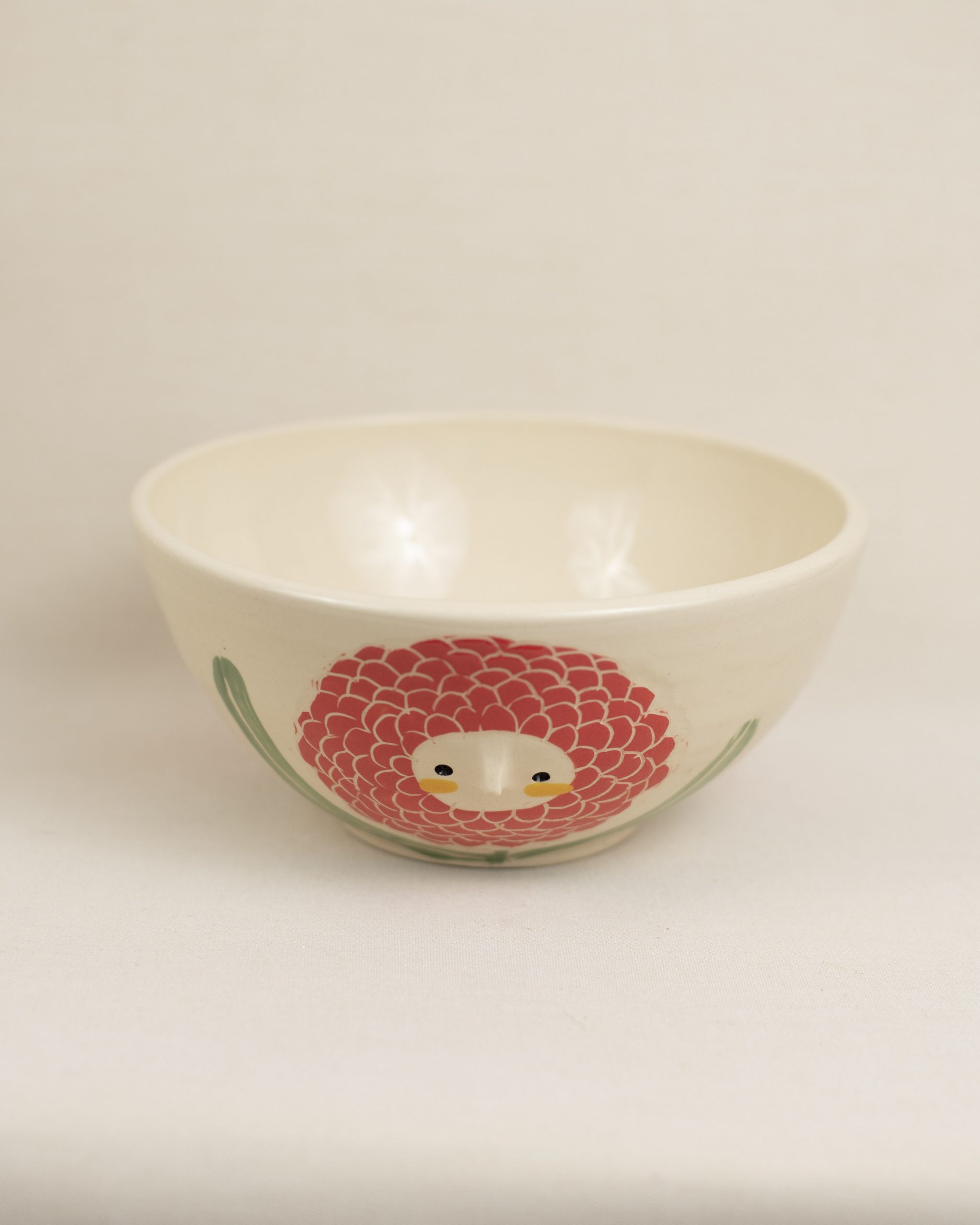 Ramen bowl Chrysanthemum red - Image 2