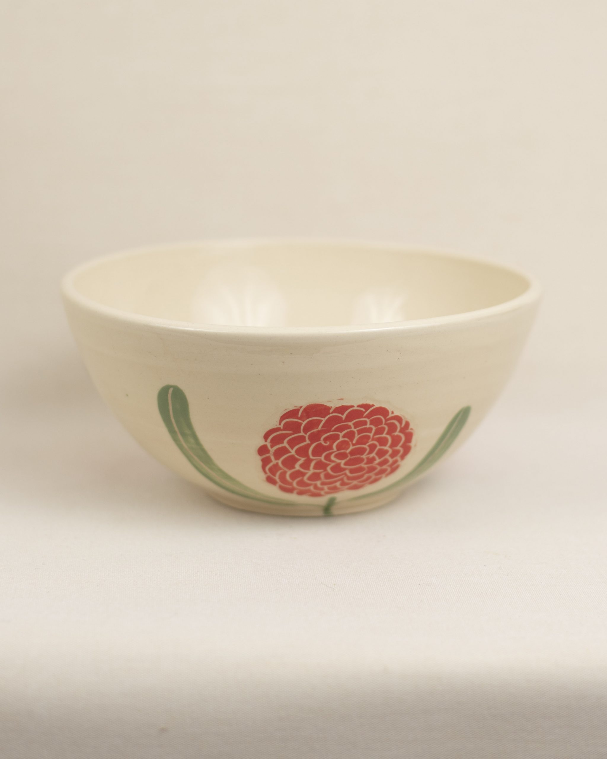 Ramen bowl Chrysanthemum red - Image 3